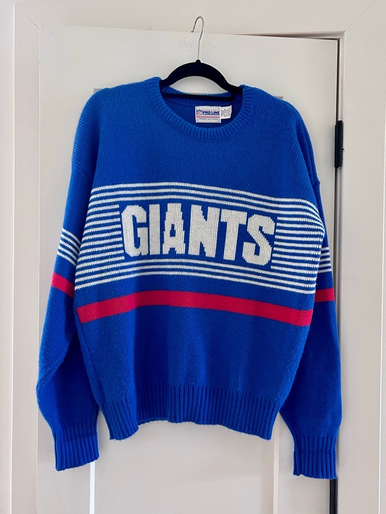 Cliff Engle Other - Vintage 80s NFL New York Giants Blue wool Crewneck Sweater by Cliff Engle